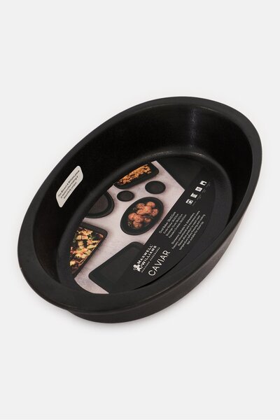 Maxwell & Williams Stoneware Oven to Tableware Oval Dish Roaster, Black