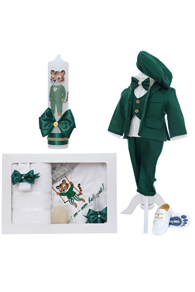 Recostore Set complet pentru botez baiat, model elegant cu tigru, Recostore®,...