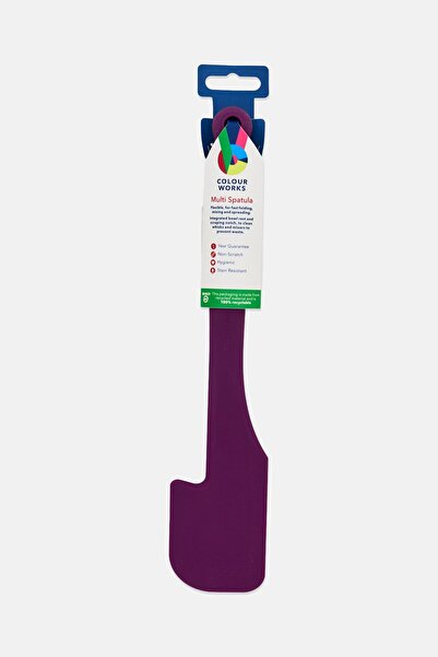 Colour Works Silicone Multi Purpose Spatula, Plum