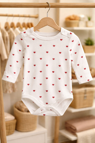 Atlas Baby House بدلة لحديثي الولادة مصنوعة من القطن بنسبة 100%، بأكمام طويلة...