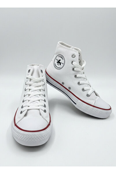 homiro Unisex Long Linen Sneakers - White