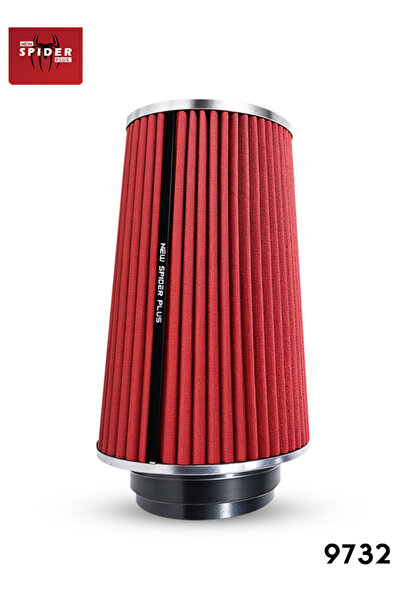 New Spider Plus Universal High Flow Car Air Filter 9732 Clamp On Cone Intake ...