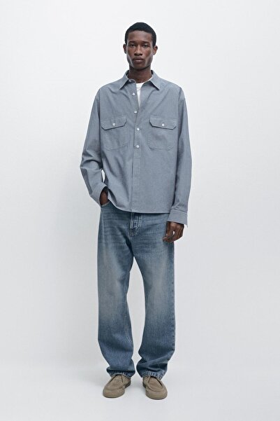 Massimo Dutti Cepli denim gömlek