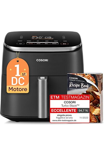 COSORI Turbo Blaze Air Fryer 6 Liters, With DC Motor Technology, 9 Functions....
