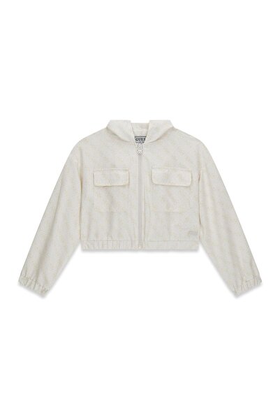 Guess BG Store Κοριτσίστικο Μπεζ Αντιανεμικό Μπουφάν