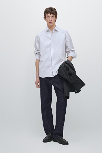 Massimo Dutti Regular fit çizgili gömlek