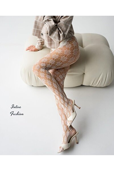 İntive Lingerie Intive Fashion Daisy Daisy Patterned Large Mesh Modern Import...