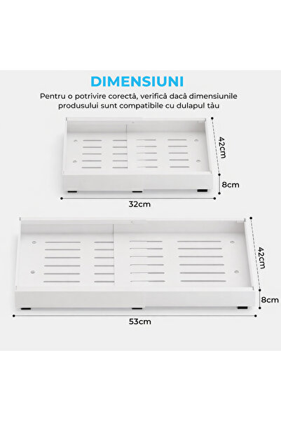 DMV Solux Raft Organizator Glisant pentru Dulap/Bucătărie, DMV Solux®, Extens...