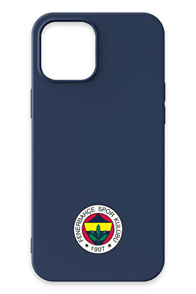Fenerbahçe iPhone 12 Pro Uyumlu Arma Lacivert Silikon Lisanslı Telefon Kılıfı