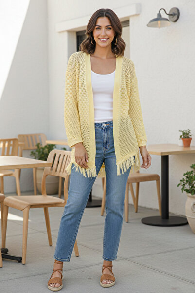 benguen Summer Cotton Cardigan R4524 Lemon Yellow