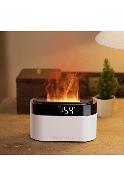 SWIFTRADE Saatli ve Alarmlı RGB LED Oda Nemlendirici – Renkli Buhar Efektli –...