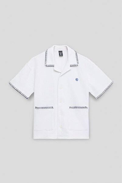 NBT JEANS Λευκό πουκάμισο για αγόρι BG Store