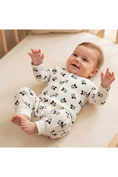 Süpermini Cute Panda Cuffed Baby Romper – 100% Cotton, Soft and Comfortable f...