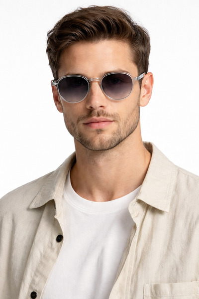 LUNOX Marco Metal Unisex Uv Protection Sunglasses