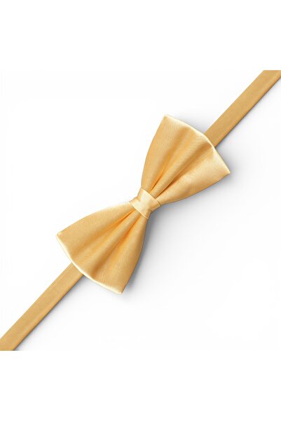 DWOY ربطة عنق ذهبية من الساتان للرجال