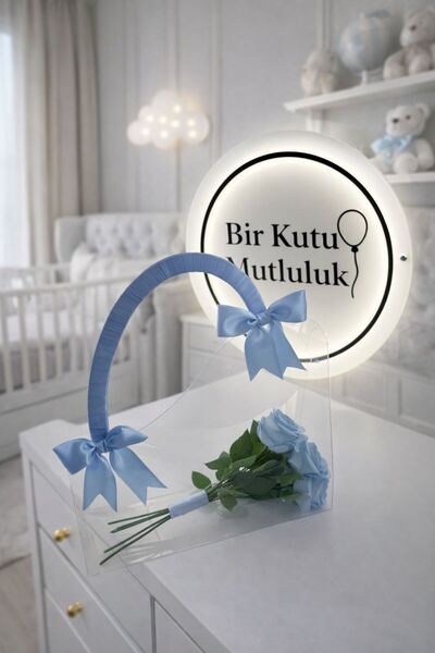 birmutluluk -şefaf çanta - kurdele -gül buketi -hediyelik - bebek - hastane z...