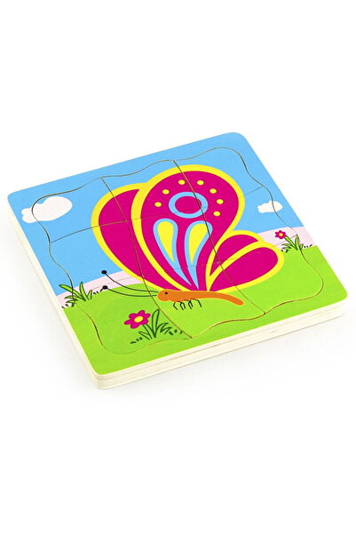 Viga Wooden puzzle How a butterfly grows