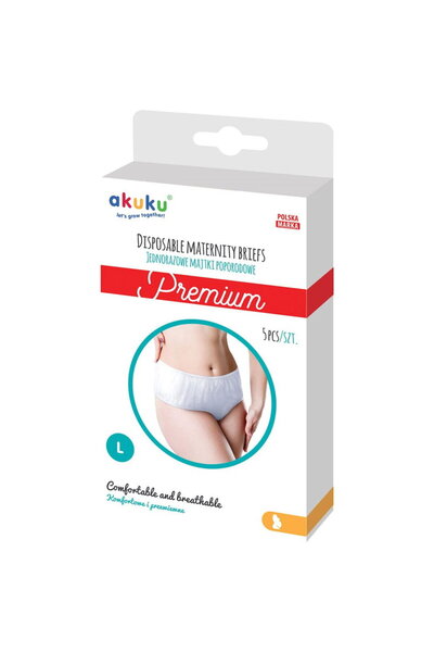 Akuku Disposable postpartum panties PREMIUM size L 5 pcs