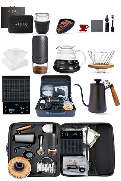 MIBRU V60 Coffee Maker 14-in-1 Set with Coffee Tool Bag