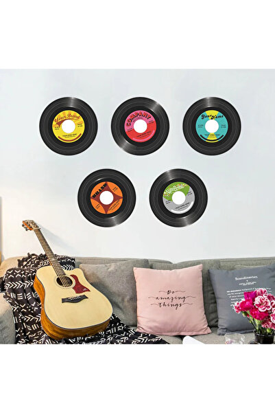 MaffStuff Stickere decorative discuri de vinil set 5 buc 30 cm