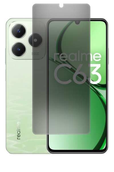 Phonextra واقي شاشة Realme C63 Matte Privacy Ghost Nano مرن غير قابل للكسر