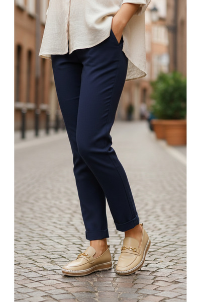 Voyager Loafer pentru femei cu cataramă, 100% piele – Confort cu talpă din po...