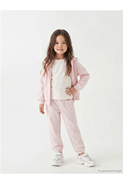 LC Waikiki M1 Sezon Pink Girls' Jogger Pants Sweatpants