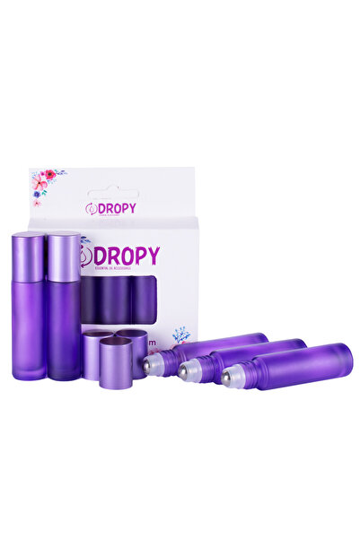 DROPY Set of 5 5 ml roll-on bottles for essential oils made of thick glass DR...