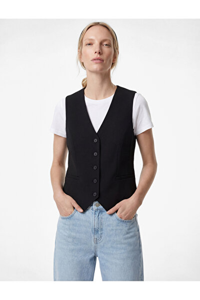 Koton Kadın Yelek 6SAK20030PW SİYAH
