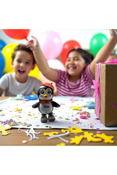 OEM Pinguin muzical Hooppie,21 cm,multicolor,sunete/lumini,plastic 03 ani+ Set baloane party,28 bucati
