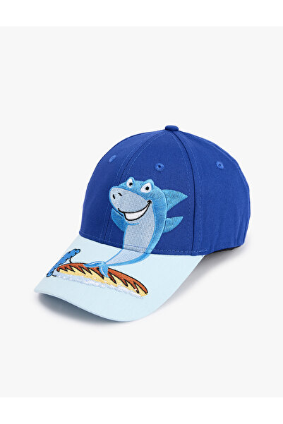 Koton Șapcă din bumbac cu broderie rechin