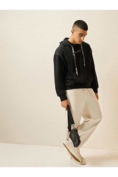 The Bear House By Styli Men's Pure Cotton Hooded Sweatshirt