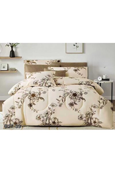 SFT طقم مفرش نفر ونفر ونص صيفي ملكي 5 قطع من خامة المايكروفايبر مقاس 230*170 سم