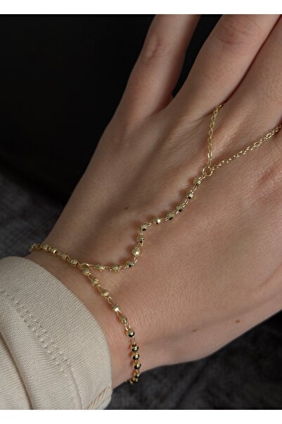 KİLİGİSTANBUL TOPÇUKLU GOLD RENK ŞAHMERAN