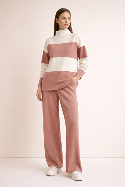 FERHEL Horizontal Wide Striped Knitwear Set - G.Kurusu