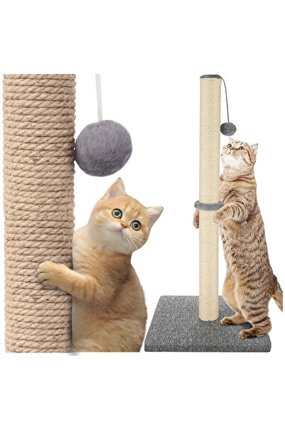Other Luxury 88cm Cat Post with Bed & Toy, Sisal Rope