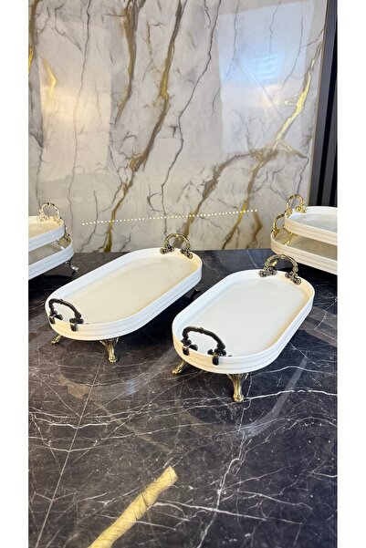 MAY HOME Sina Model 2’li Gold Kulplu Servis Sofra Sunum Seti