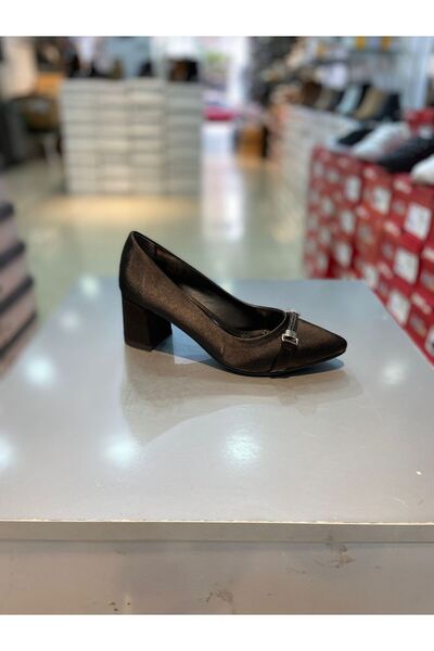 Alphus Satin Short Heel Sitelleto with King Pin Closure