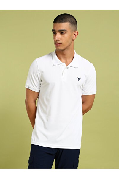 Technosport By Styli Men Solid Slim Fit Pique Polo