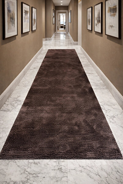 Hoomrugs Eko Halı Siena Dye Dark Brown El Dokuma Yolluk