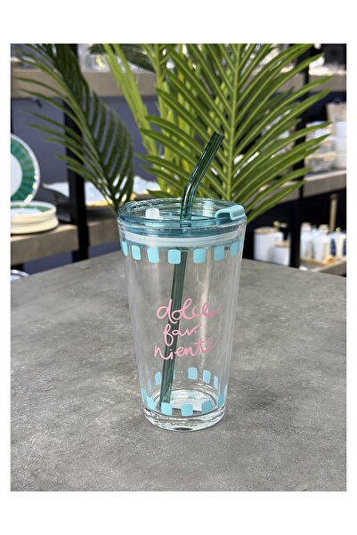 ACAR Vicenza Glass with Straw 400ml