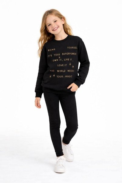 Pink Export Stone Detailed Being Sweatshirt