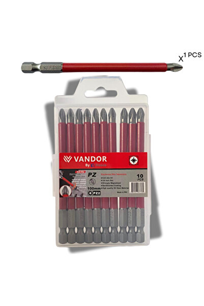 Vandor Anti Slip Bit Kaydırmaz Bits S2 Yüksek Kalite Çelik PZ2 100 - 72992786...
