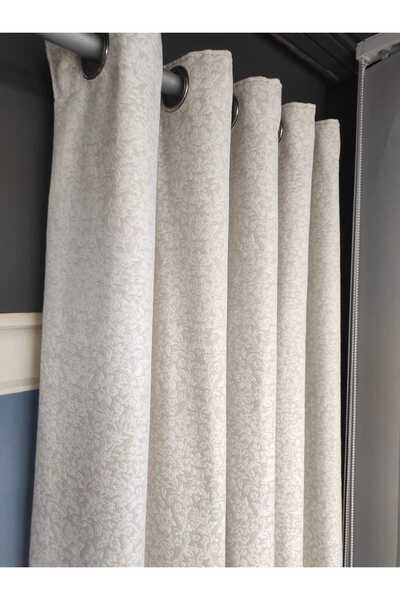 Evcimenhome Rustic Curtain with Lining, Cotton Fabric, 170X225