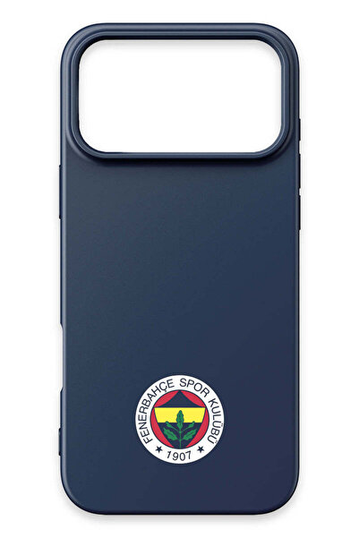 Fenerbahçe iPhone 17 Pro Uyumlu Arma Lacivert Silikon Lisanslı Telefon Kılıfı