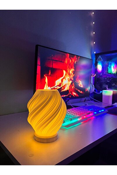 Ma Desing Vortex Glow (Girdap Parıltısı) Kablosuz Masa Lambası