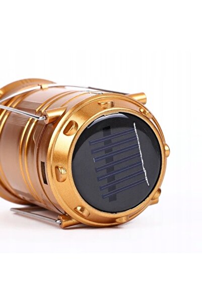 ZanaCasei Lanternă de camping LED 3 în 1 cu lanternă și baterie externă, solară și încărcare la 230V