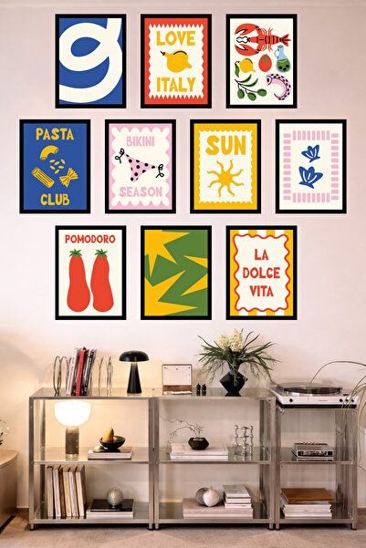 UNT Bucătărie cu aspect de cadru, 10 piese |   Modern |   Set de pictură cu a...