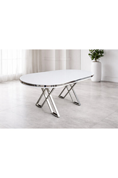 Maholandin Oslo yemek masası mutfak masası 90x160 Lüx masa(sadece masa)