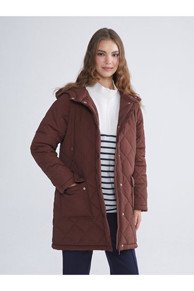 LC Waikiki Hooded Quilted Loose-Fit Women's Puffer Coat from Uzg Store for St...